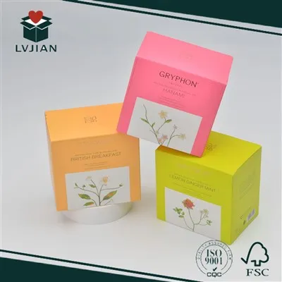 Caixa de papel impressa para vela perfumada