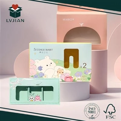 Caixa de papel de produto para meias de bebê